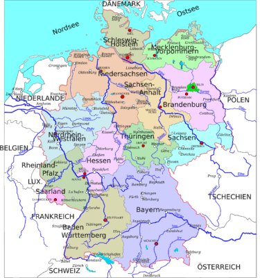 Landkarte Deutschland - Image by OpenClipart-Vectors from Pixabay